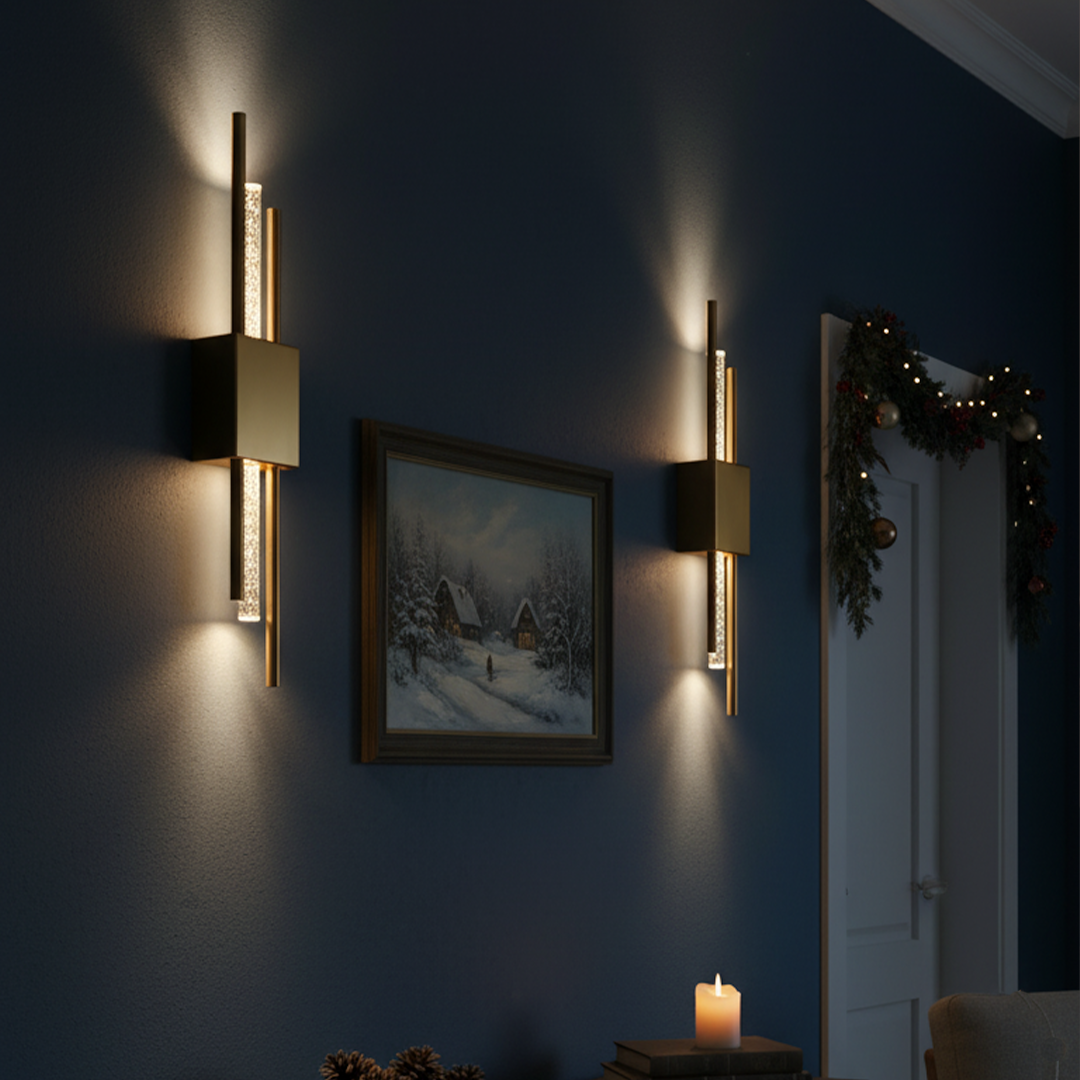 Applique Aura Or — Applique Murale Sans Fil LED