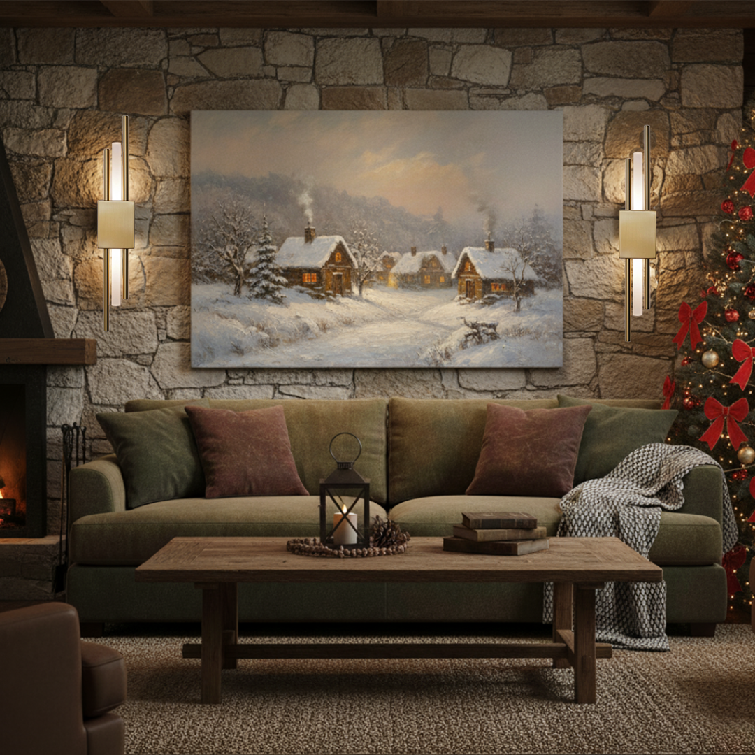 Applique Aura Or — Applique Murale Sans Fil LED