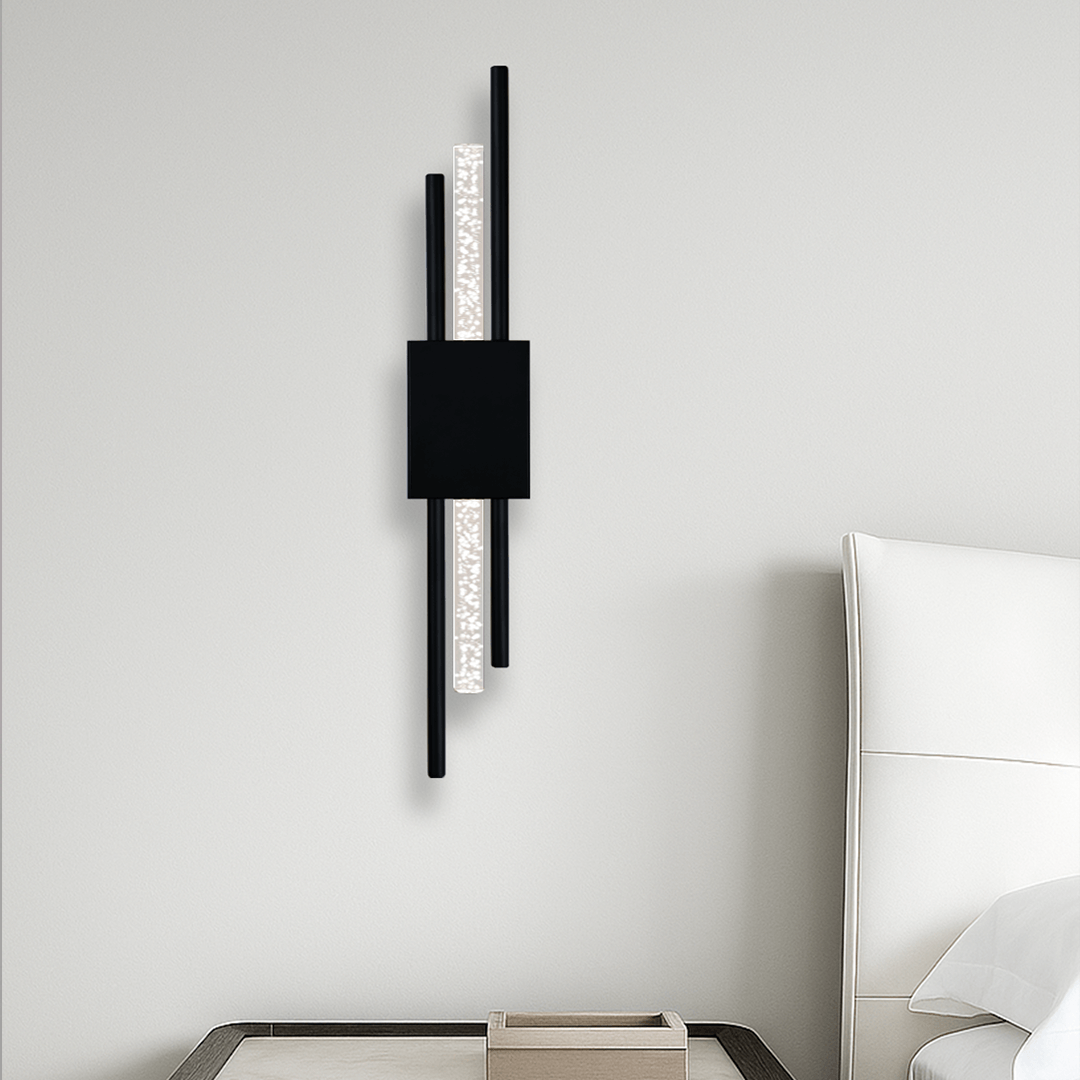 Applique Aura Noir — Applique Murale Sans Fil LED