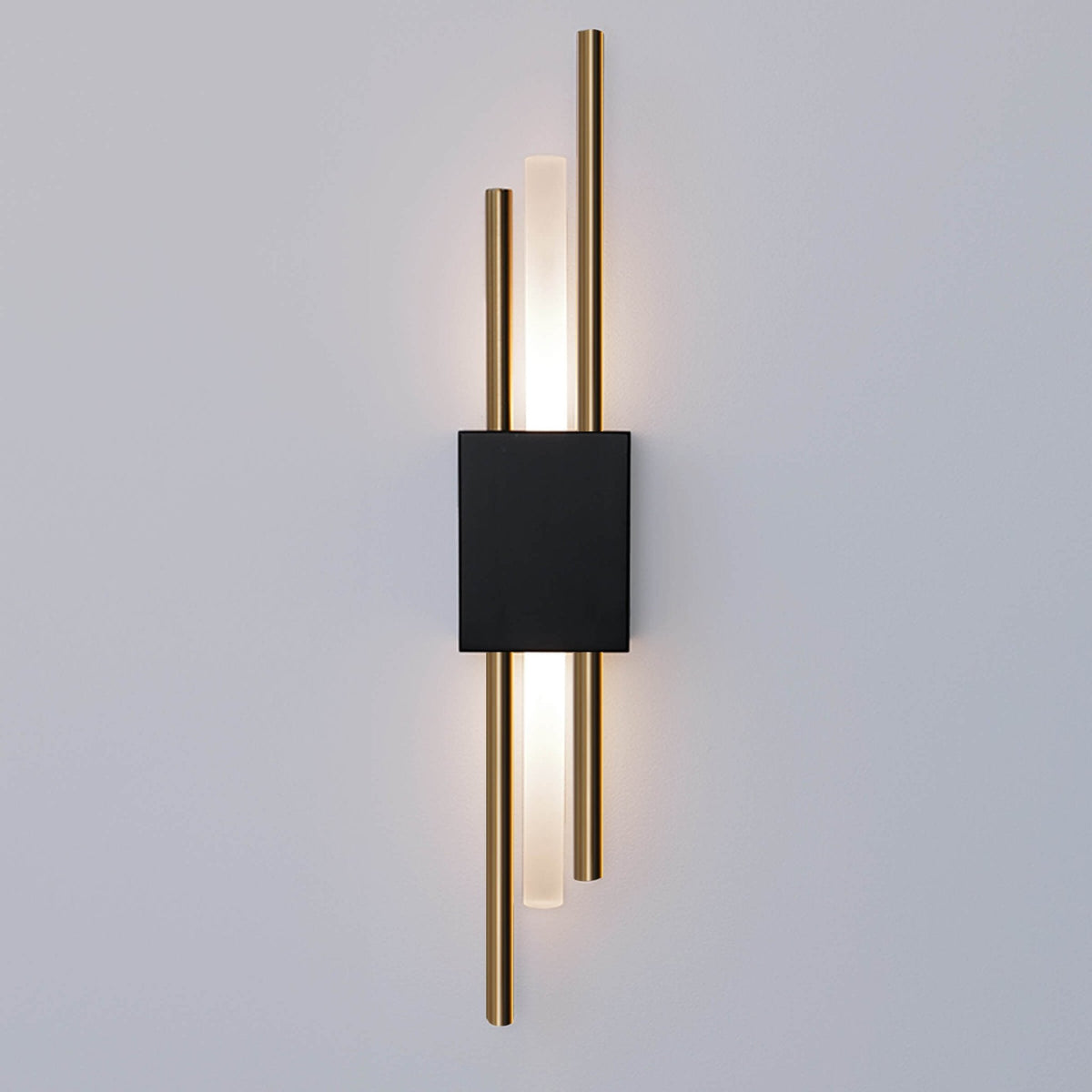 Applique Aura Noir & Or — Applique Murale Sans Fil LED